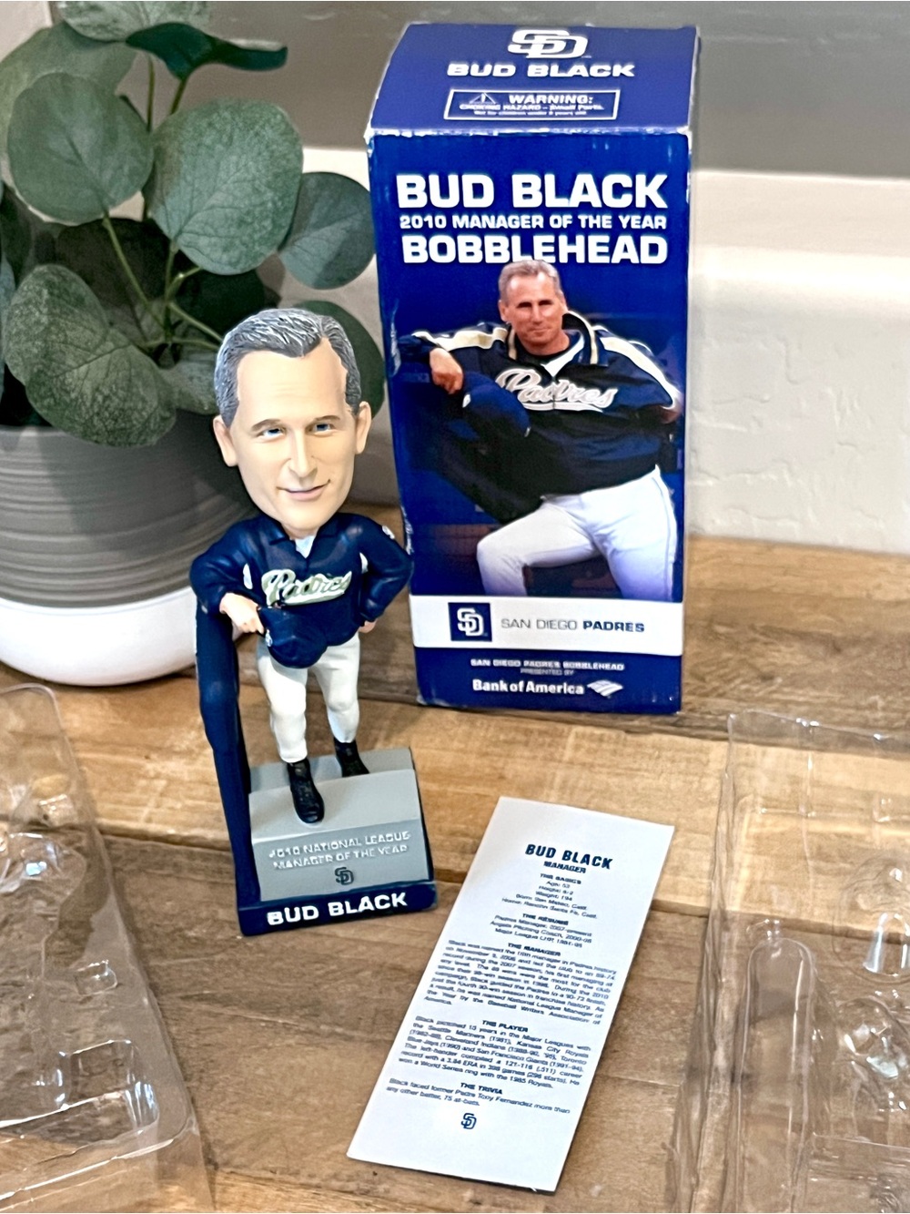 Bud Black San Diego Padres 2010 Manager of the Year SGA Bobblehead
